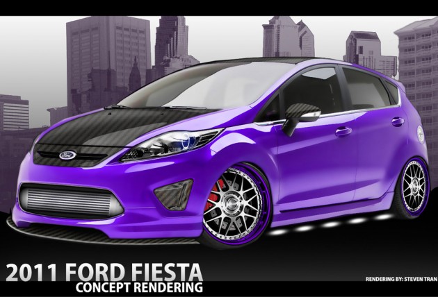 Joining the Ford Focus ST show cars at SEMA 2011 will be three Ford Fiesta