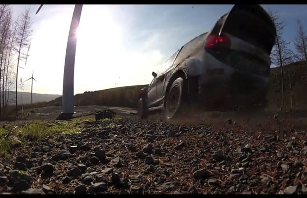 Ken Block has given the new Ford Fiesta RS WRC car a quick fang on the