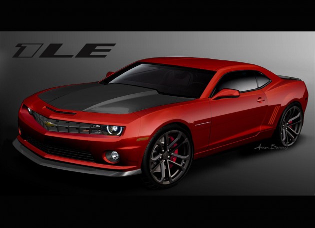 From the outside the 2013 Chevrolet Camaro 1LE looks a few steps more 