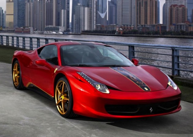The Ferrari 458 Italia 20th anniversary edition features a Chinese mythology
