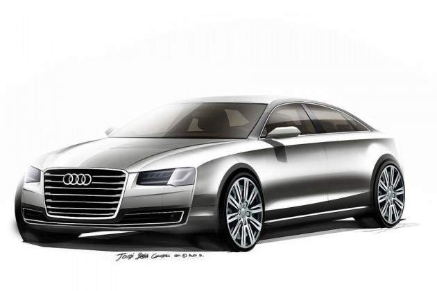 2014 Audi A8 sketche