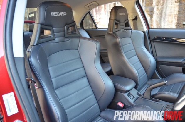 2014 Mitsubishi Lancer Evolution X MR Recaro seats front