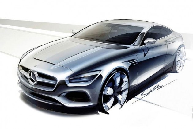 Mercedes-Benz S-Class Coupe sketch