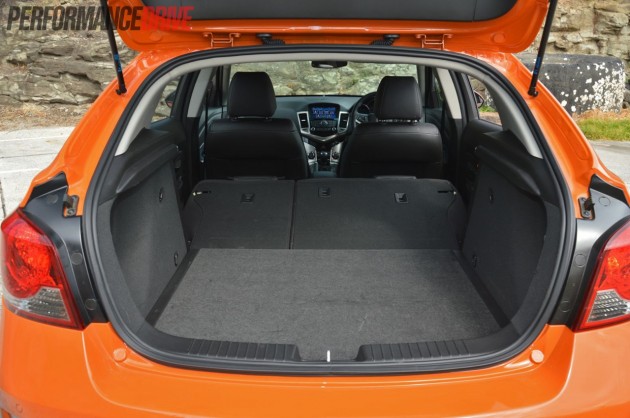 2014 Holden Cruze SRi-V folded seats