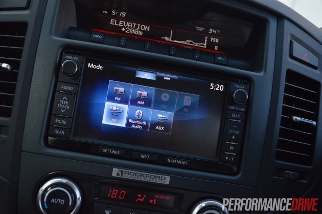 2014 Mitsubishi Pajero Exceed MMCS Rockford stereo