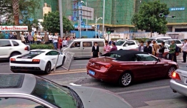 Lamborghini Gallardo LP550-2 Balboni-crash in China