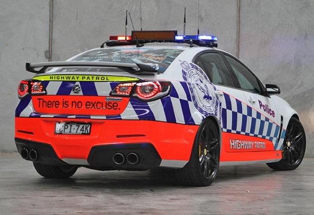 HSV Gen-F GTS police car-rear