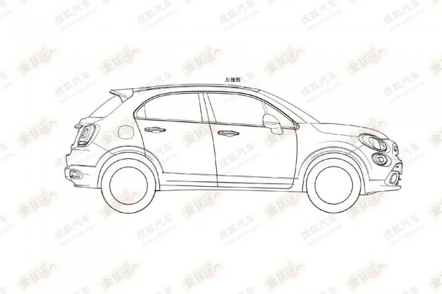 Fiat 500X patent-side