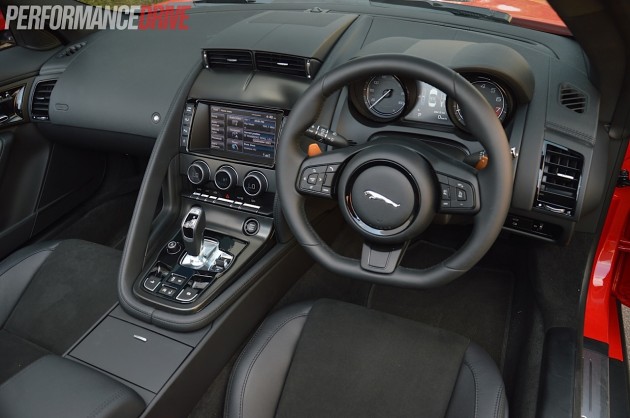2014 Jaguar F-Type V6 interior