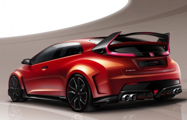 2015 Honda Civic Type R concept sketch