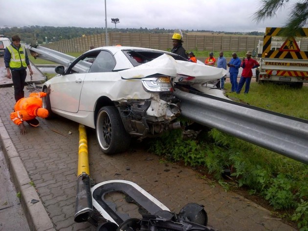 BMW 335i crash guard rail-Johannesburg