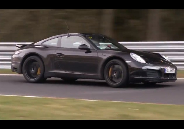 2015 Porsche 911 prototype four-cylinder maybe