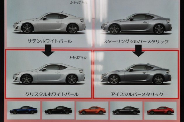 2015 Toyota GT 86 update-new colours