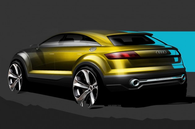 Audi Q4 concept sketch-rear