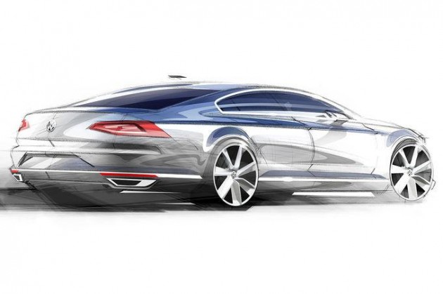 2015 Volkswagen Passat sketch-rear