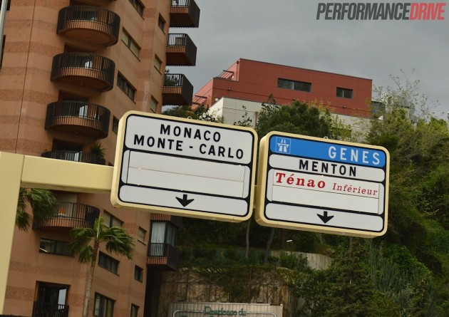Monaco Monte Carlo-road sign