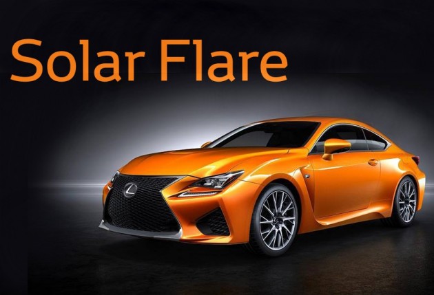 Lexus RC F Solar Flare