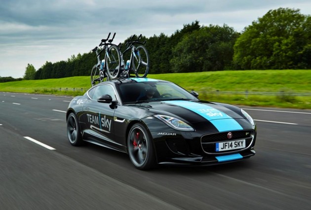 Jaguar F-Type Tour de France support car
