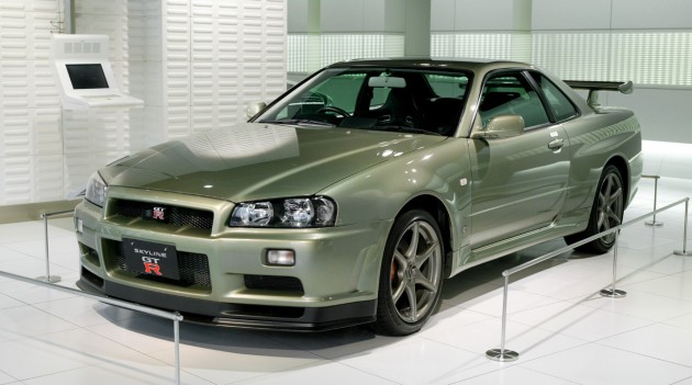 cars never sold in Australia 2002 Nissan Skyline R34 V-Spec Nur