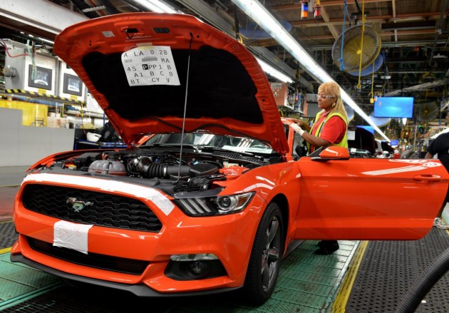 2015 Ford Mustang production