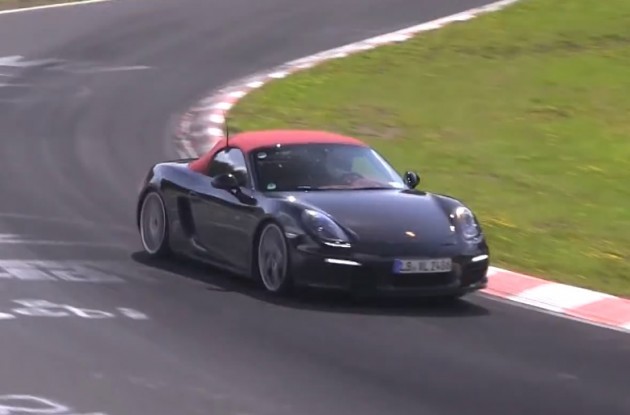 2015 Porsche Boxster prototype four-cylinder maybe