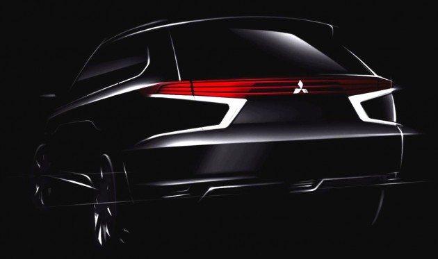 Mitsubishi Outlander PHEV Concept-S teaser-rear