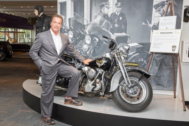 Arnold Schwarzenegger Ohio State Highway Patrol Museum motorcycle