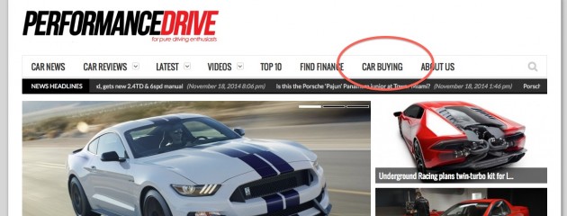 PerformanceDrive online car buying link