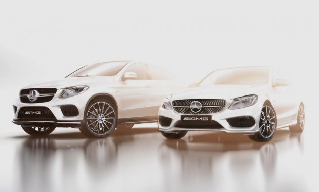 Mercedes-Benz C 450 and GLE 450 AMG Sport teaser