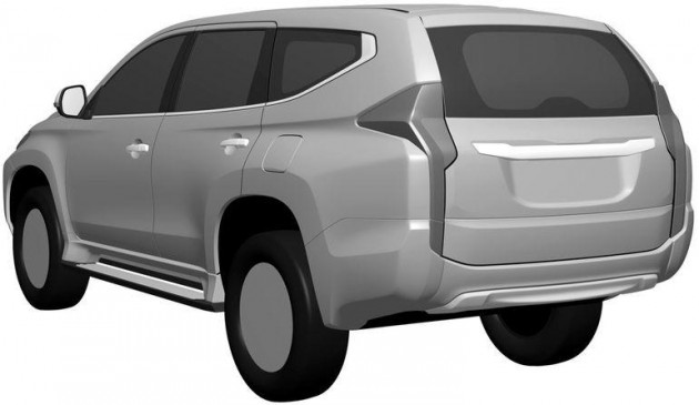 2016 Mitsubishi Challenger design patent-rear