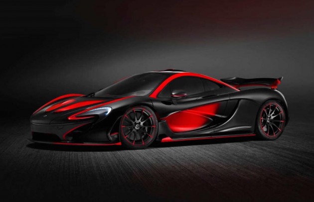 MSO McLaren P1 red and black