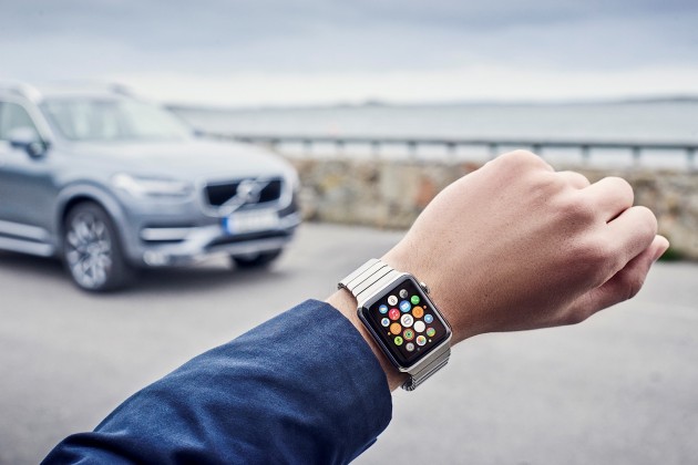 Volvo On Call app on the Apple Watch
