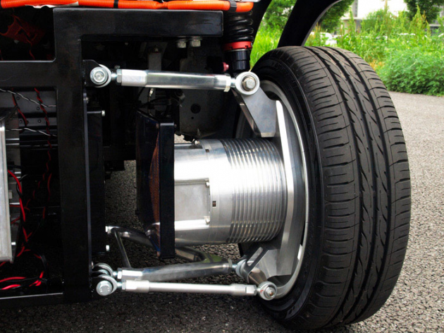 Wireless in-wheel electric motor
