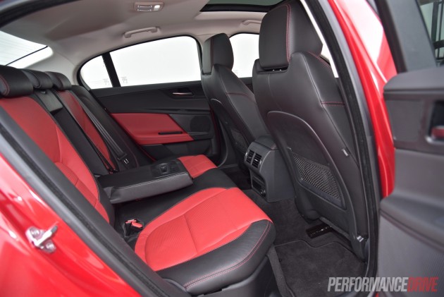 2016 Jaguar XE R-Sport-rear seats