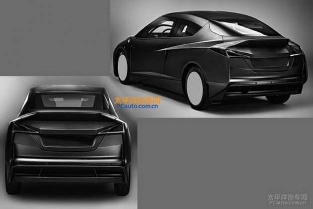 BMW i car design patent-rear
