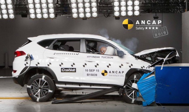 Hyundai Tucson ANCAP crash test