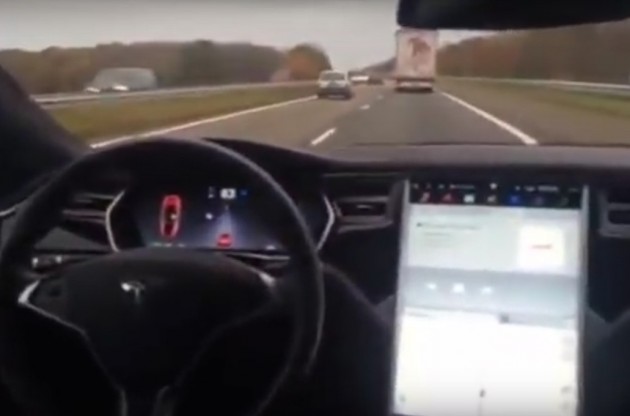 Tesla Auto Pilot back seat