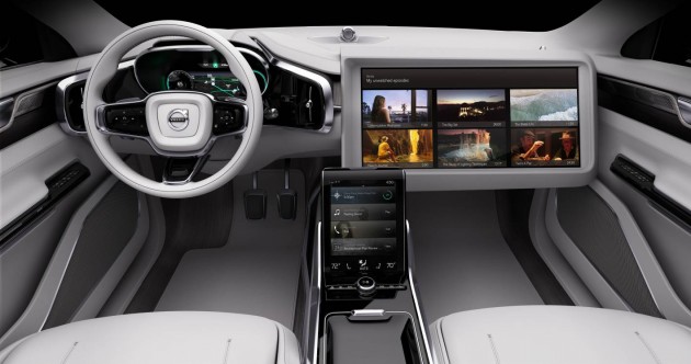 Volvo Concept 26-entertainment screen