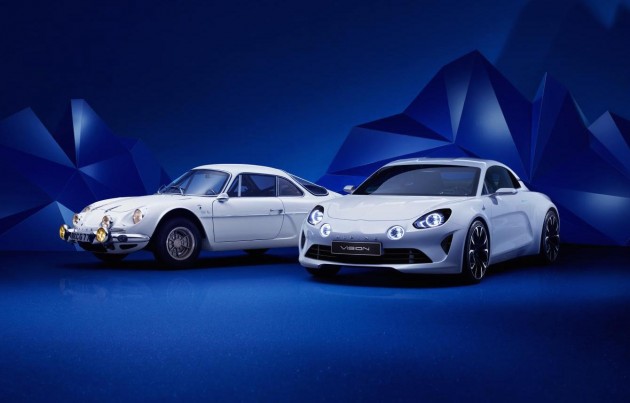 Renault Alpine Vision concept-new and old