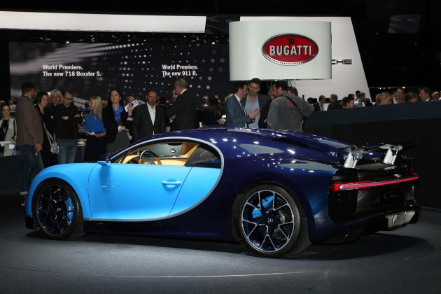 2016 Geneva Motor Show-Bugatti Chiron rear