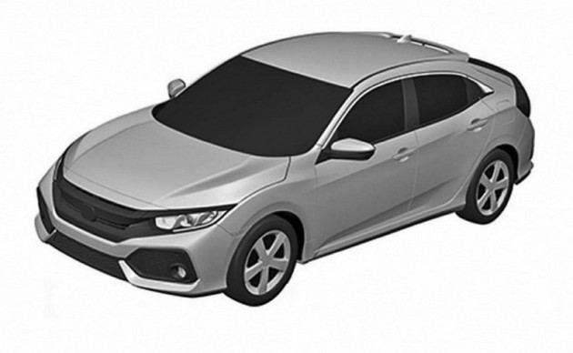 2017 Honda Civic Hatch patent-front