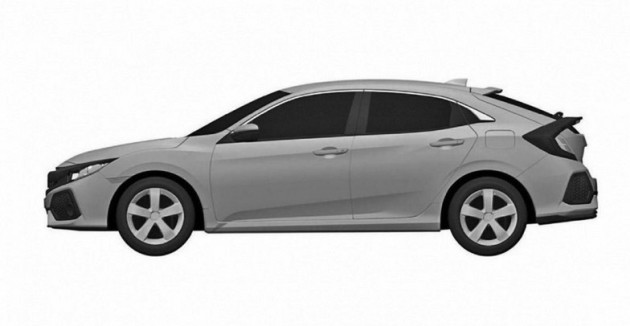 2017 Honda Civic Hatch patent-side
