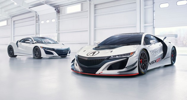 Acura NSX GT3 Race Car and road version