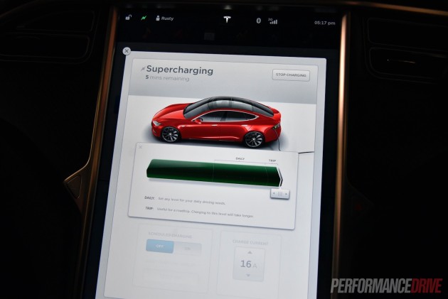 Tesla Model S 90D-recharge settings
