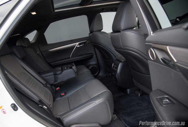 2016 Lexus RX 450h F Sport-rear seats