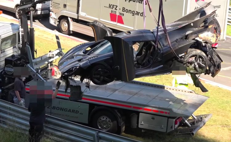 Koenigsegg One1 Nurburgring crash
