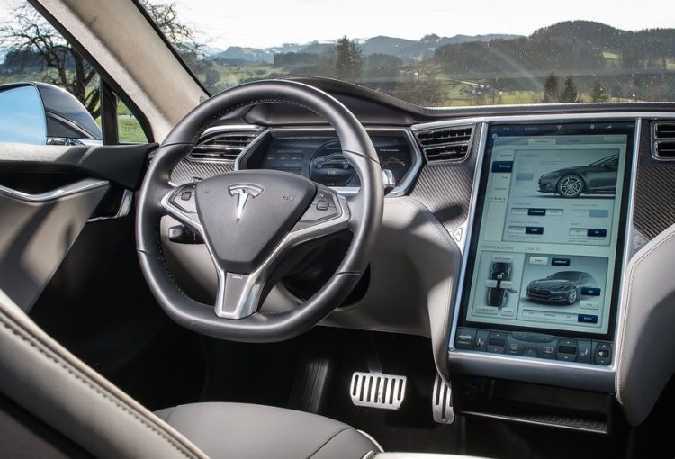 Tesla Model S touchscreen
