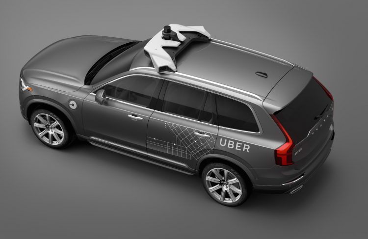 Uber Volvo XC90-roof