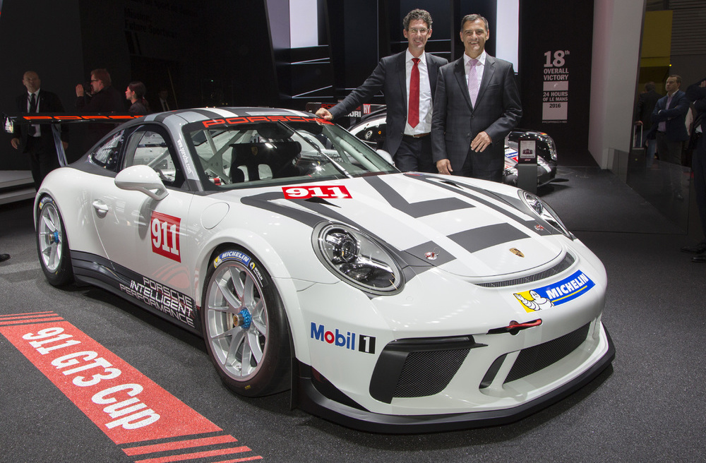 2017 Porsche 911 Gt3 Cup Car Makes Debut At Paris Motor Show