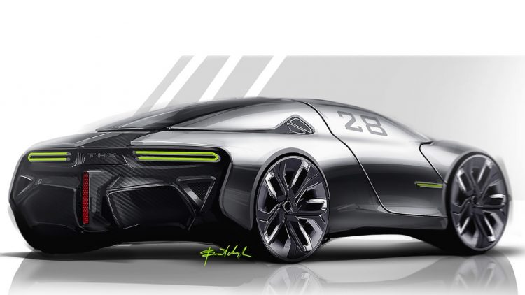 THX sports car concept-rear